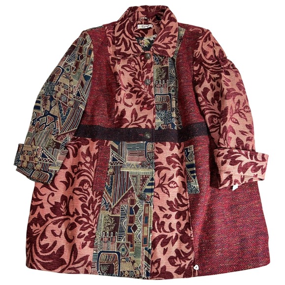 Joe Browns Women's US 28 Jacket Multicolor Tapestry Coat Casual Colorful - Picture 1 of 11
